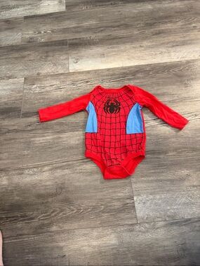 Marvel Spider Web Red & Blue Baby Bodysuit